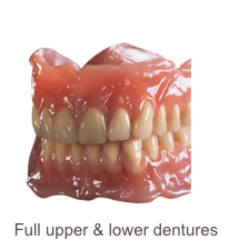 Full upper & lower dentures￼